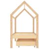 Estructura De Cama Infantil Con Cajón Madera De Pino 80x160 Cm