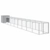 Gallinero Y Corral Acero Galvanizado Gris Claro 110x1017x110 Cm