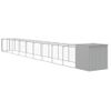 Gallinero Y Corral Acero Galvanizado Gris Claro 110x1017x110 Cm