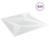 Paneles De Pared 24 Uds Xps Estrella Blanco 50x50 Cm 6 M²