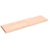 Tablero De Mesa Madera Maciza Borde Natural 140x40x(2-6) Cm