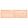 Tablero De Mesa Madera Maciza Borde Natural 200x60x(2-6) Cm