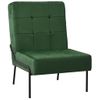 Silla De Relajación De Terciopelo Verde Oscuro 65x79x87 Cm