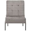 Silla De Relajación De Terciopelo Gris Claro 65x79x87 Cm