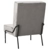 Silla De Relajación De Terciopelo Gris Claro 65x79x87 Cm