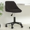 Silla De Oficina Giratoria De Terciopelo Negro