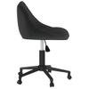 Silla De Oficina Giratoria De Terciopelo Negro