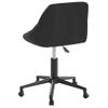 Silla De Oficina Giratoria De Terciopelo Negro