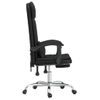 Silla De Oficina Reclinable Masaje Cuero Sintético Negro