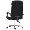 Silla De Oficina Reclinable Masaje Cuero Sintético Negro