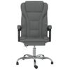 Silla De Oficina Reclinable De Tela Gris Oscuro