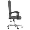 Silla De Oficina Reclinable De Tela Gris Oscuro