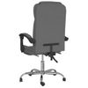 Silla De Oficina Reclinable De Tela Gris Oscuro