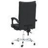 Silla De Oficina Reclinable Cuero Sintético Negro