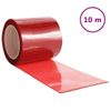 Tira De Cortina Para Puertas Pvc Rojo 200x1,6 Mm 10 M