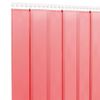 Tira De Cortina Para Puertas Pvc Rojo 200x1,6 Mm 10 M