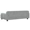 Cama Para Perros De Terciopelo Gris Claro 90x53x30 Cm