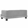 Cama Para Perros De Terciopelo Gris Claro 80x45x30 Cm