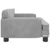 Cama Para Perros De Terciopelo Gris Claro 70x45x30 Cm