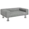 Cama Para Perros De Terciopelo Gris Claro 70x45x26,5 Cm