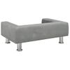 Cama Para Perros De Terciopelo Gris Claro 70x45x26,5 Cm