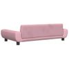 Cama Para Perros De Terciopelo Rosa 100x54x33 Cm