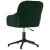 Silla De Oficina Giratoria De Terciopelo Verde Oscuro