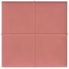 Paneles De Pared 12 Uds Terciopelo Rosa 30x30 Cm 1,08 M²