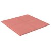 Paneles De Pared 12 Uds Terciopelo Rosa 30x30 Cm 1,08 M²