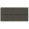 Paneles De Pared 12 Uds Terciopelo Gris Oscuro 60x30 Cm 2,16 M²