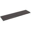 Encimera De Baño Madera Tratada Marrón Oscuro 200x50x(2-6) Cm