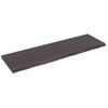 Encimera De Baño Madera Tratada Marrón Oscuro 200x60x(2-6) Cm