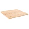 Tablero De Mesa Cuadrado Madera Maciza De Pino 80x80x2,5 Cm