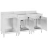 Fregadero De Cocina Profesional Acero Inoxidable 180x60x96 Cm