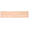 Tablero De Mesa Madera Maciza Roble Sin Tratar 220x50x(2-4) Cm