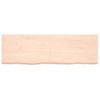 Tablero De Mesa Madera Maciza Roble Sin Tratar 160x50x(2-6) Cm