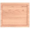 Tablero Mesa Madera Roble Tratada Marrón Claro 60x50x(2-6) Cm