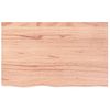 Tablero De Mesa Madera Roble Tratada Marrón Claro 80x50x2 Cm