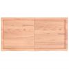 Tablero Mesa Madera Roble Tratada Marrón Claro 120x60x(2-4) Cm