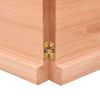 Tablero Mesa Madera Roble Tratada Marrón Claro 120x60x(2-4) Cm