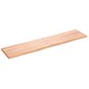 Tablero Mesa Madera Roble Tratada Marrón Claro 180x40x(2-4) Cm