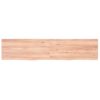 Tablero Mesa Madera Roble Tratada Marrón Claro 180x40x(2-4) Cm