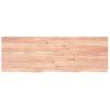 Tablero Mesa Madera Roble Tratada Marrón Claro 180x60x(2-6) Cm