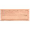 Tablero Mesa Madera Roble Tratada Marrón Claro 100x40x(2-4) Cm