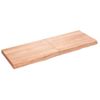 Tablero Mesa Madera Roble Tratada Marrón Claro 140x50x(2-6) Cm