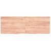 Tablero Mesa Madera Roble Tratada Marrón Claro 140x50x(2-6) Cm