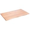 Tablero De Mesa Madera Roble Tratada Marrón Claro 100x60x2 Cm