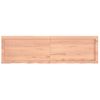 Tablero Mesa Madera Roble Tratada Marrón Claro 140x40x(2-4) Cm