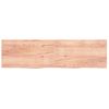 Tablero Mesa Madera Roble Tratada Marrón Claro 220x60x(2-6) Cm