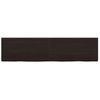 Tablero Mesa Madera Roble Tratada Marrón Oscuro 160x40x(2-4) Cm